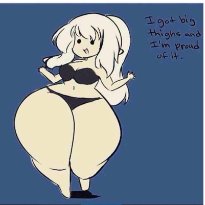 Thicc anime drawings